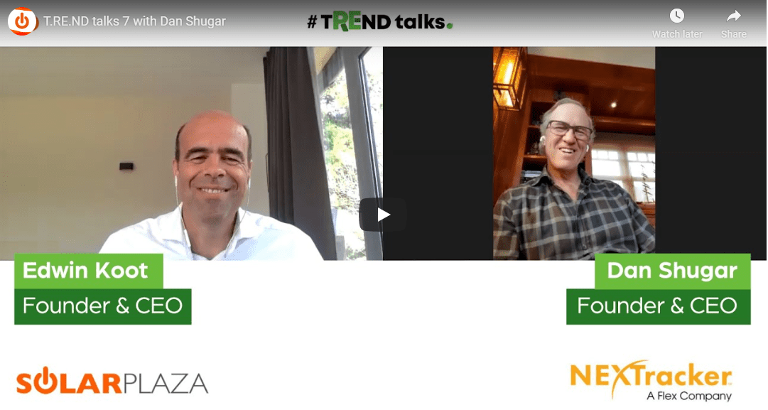 Solar Plaza’s Edwin Koot Interviews Dan Shugar for #TrendTalks