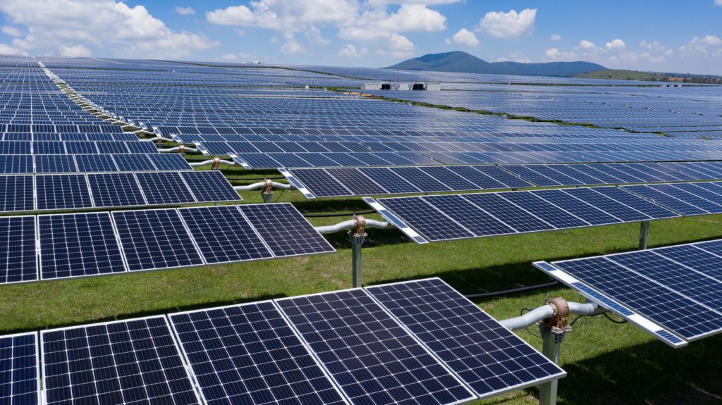 Solar Panels in a Field