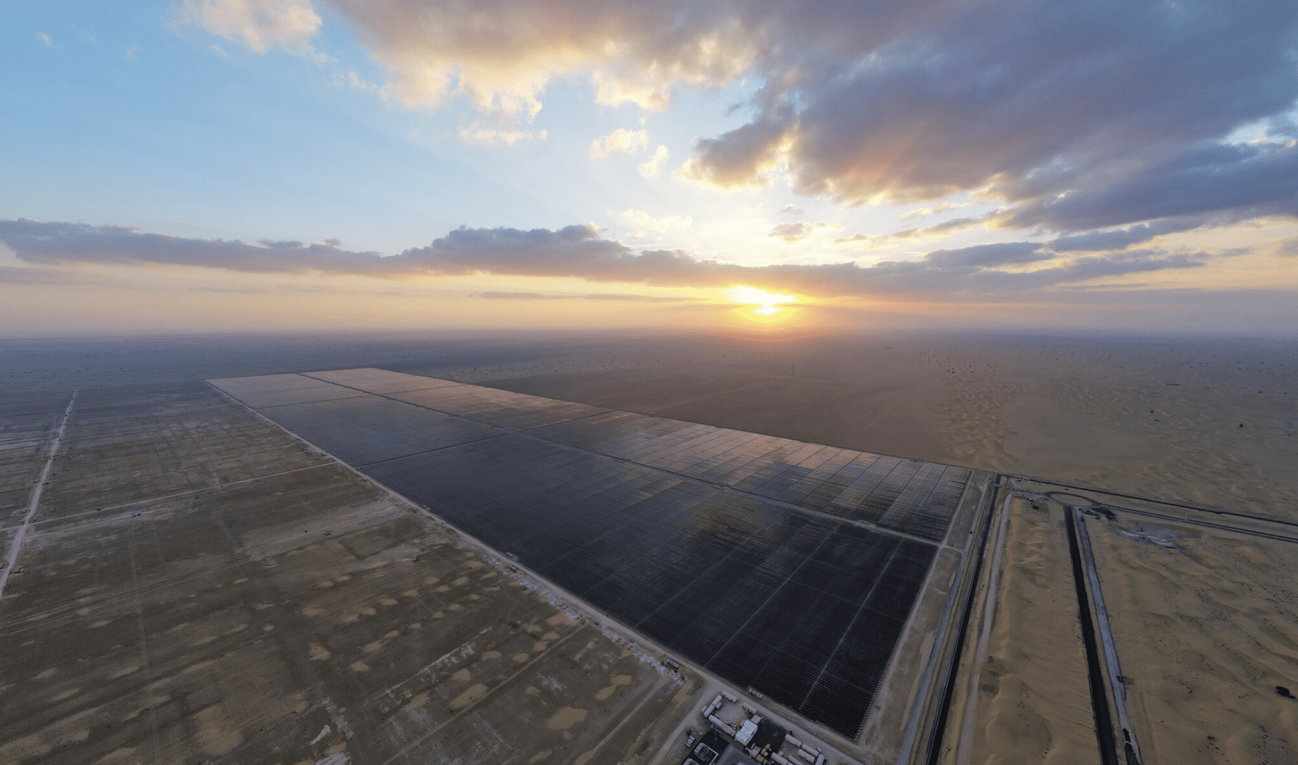 Mohammed bin Rashid Al Maktoum Solar Park featuring Nextracker's Award-Winning NX Horizon Solar Tracker